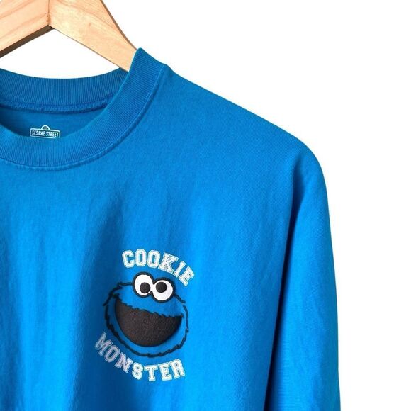 Spirit Jersey Sesame Street Cookie Monster Long Sleeve Top in Size XL - Picture 6 of 8